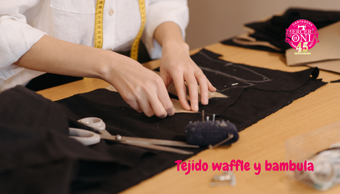 Tejido waffle y bambula para tus proyectos de costura 